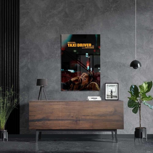 لوحة معدنية | بوستر فيلم Taxi Driver (سائق التاكسي...