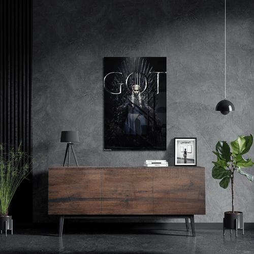 لوحة معدنية دنيرس تارغيريان على العرش مسلسل قيم او...