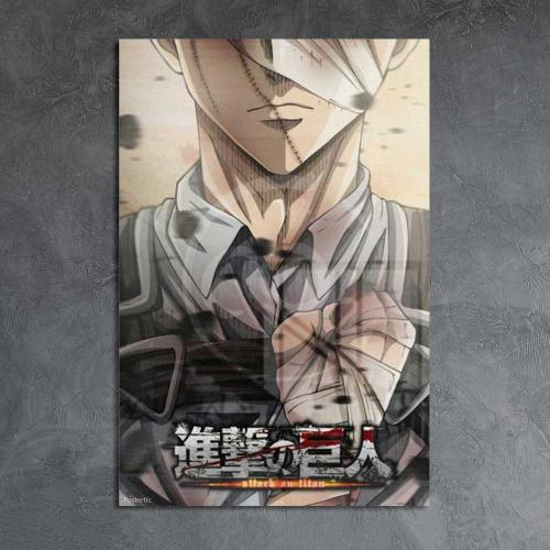 لوحة معدنية ليفاي أكرمان – أنمي Attack on Titan هج...