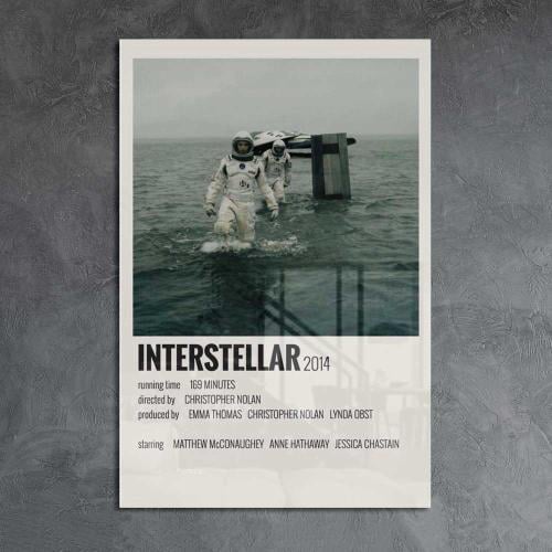 لوحة معدنية | بوستر Interstellar: رائدا فضاء في كو...