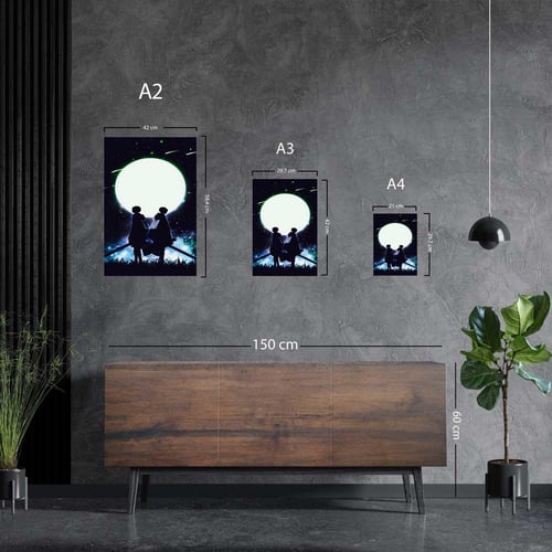 لوحة معدنية | بوستر انمي هجوم العمالقة