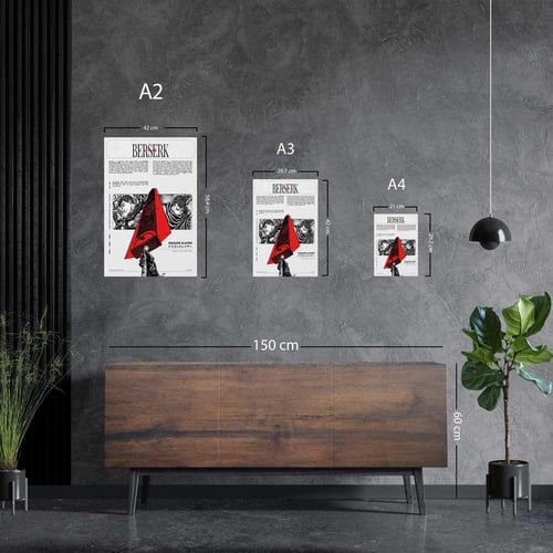 لوحة معدنية | بوستر إيتشيغو كوروساكي من أنمي بليتش...