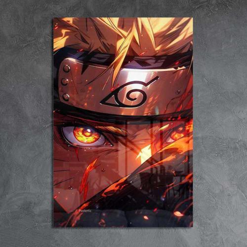 لوحة معدنية | بوستر عين ناروتو: تأثيرات متوهجة