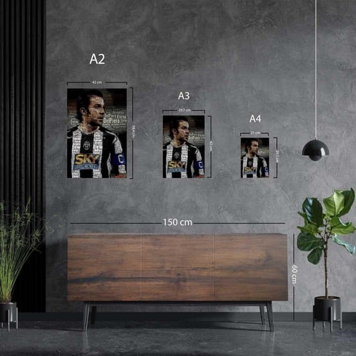 لوحة معدنية | بوستر أليساندرو ديل بييرو أسطورة يوف...