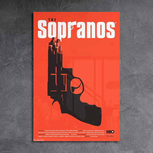 لوحة معدنية | بوستر شعار مسلسل آل سوبرانو