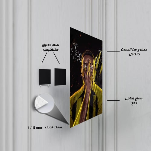 لوحة معدنية بوستر رسم لستيفن بيرجوين