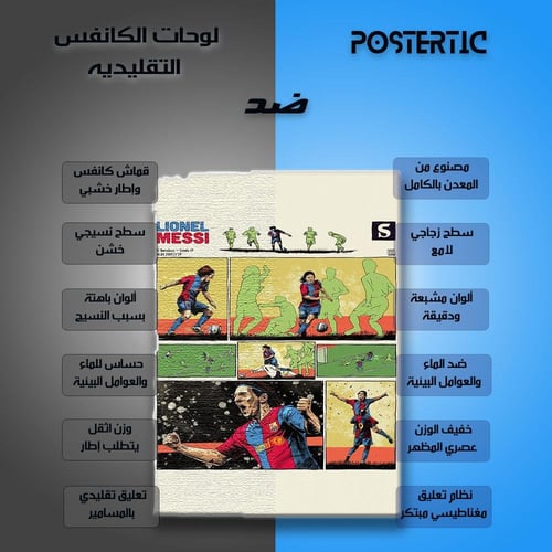 لوحة معدنية | بوستر مستوحى من الكتب المصورة يخلد ه...