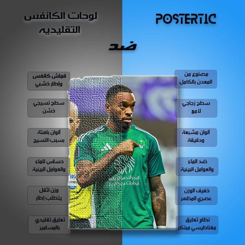 لوحة معدنية ايفان توني نادي الاهلي السعودي