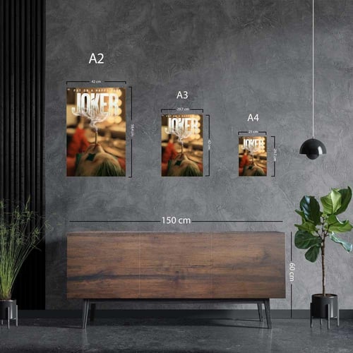 لوحة معدنية | بوستر الجوكر (2019): آرثر فليك يدخن