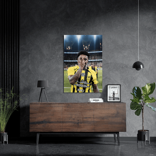 لوحة معدنية احتفالية للنجم ستيفن بيرجوين من نادي ا...