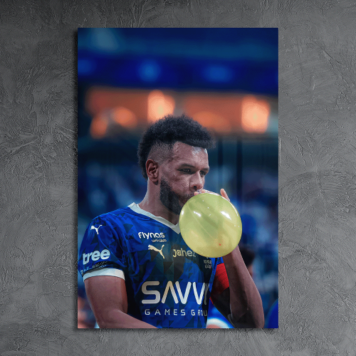 لوحة احتفالية اللاعب علي البليهي الهلال