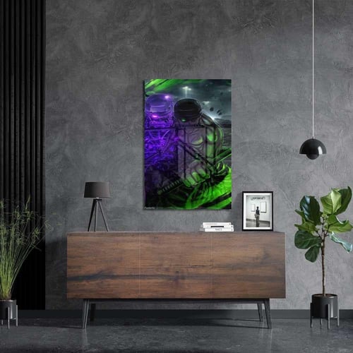 لوحة معدنية | بوستر زورو: طاقة في ساحة ضبابية