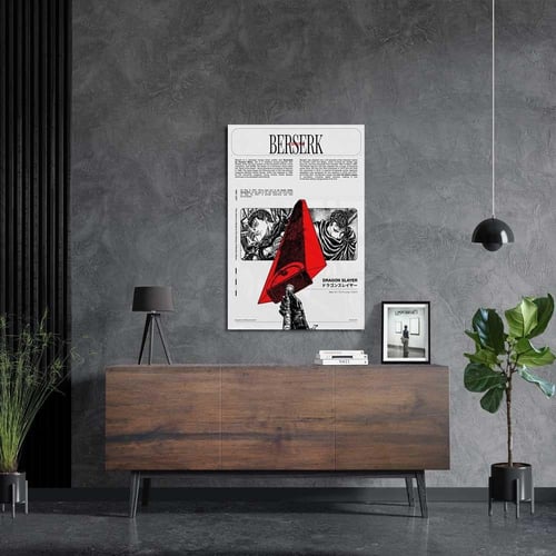 لوحة معدنية | بوستر إيتشيغو كوروساكي من أنمي بليتش...