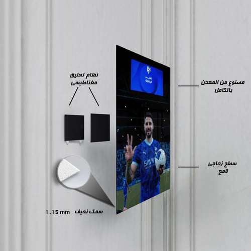 لوحة معدنية هاتريك ألكسندر ميتروفيتش الهلال