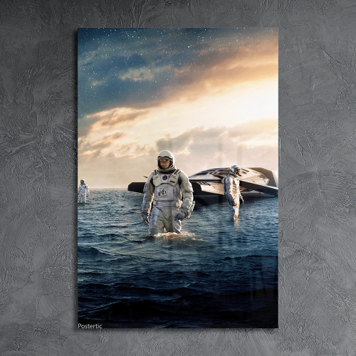 لوحة معدنية لفلم انترستيلر Interstellar