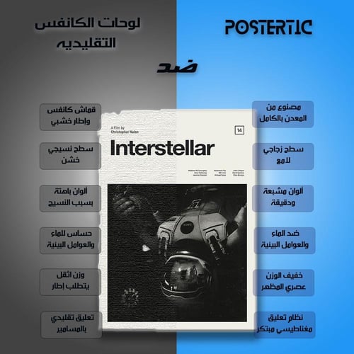 لوحة معدنية | بوستر Interstellar: رائد فضاء بخوذة...