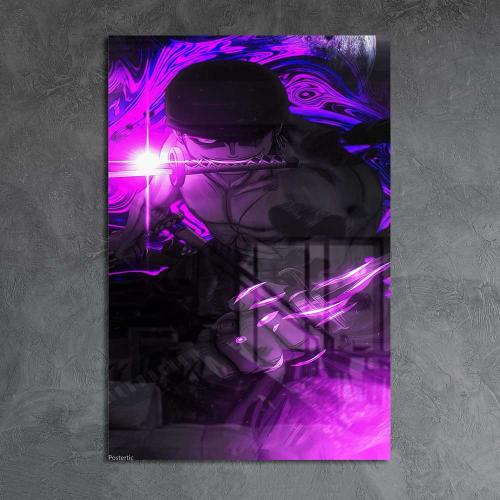 لوحة معدنية | بوستر رورونوا زورو سيف إنما (قاطع ال...