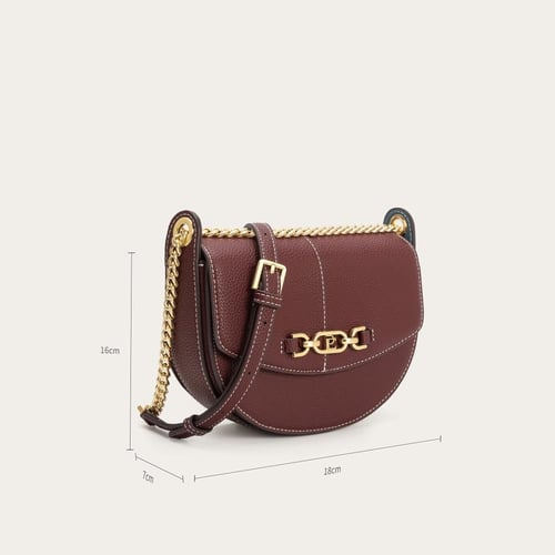 شنطة كتف نسائية بلون عودي