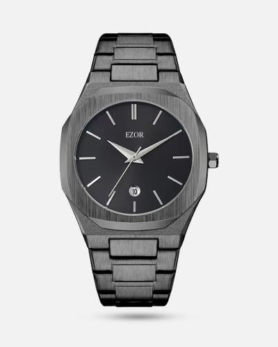 ساعة رجالي ستيل بلون رمادي