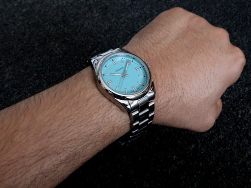 ساعة رجالي ستيل بلون تيفاني