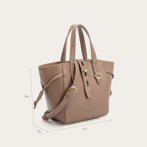 شنطة نسائية كلاسيك بلون كاكي