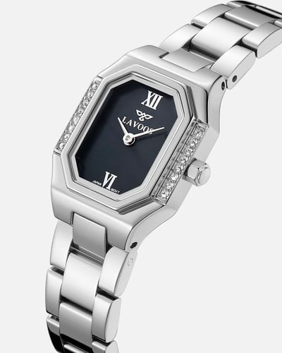 ساعة جوهرة النسائية ستيل باللون الفضي