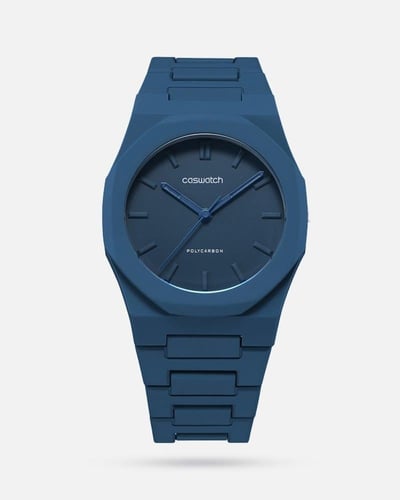 ساعة رجالي كاربون باللون الاخضر