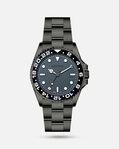 ساعة رجالية كلاسيك بلون اسود كحلي