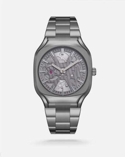 ساعة الأناقة الرجالية بلون تيتانيوم