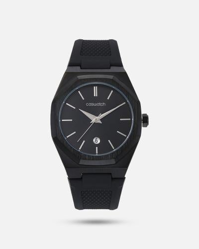 ساعة رجالي ربر بلون اسود