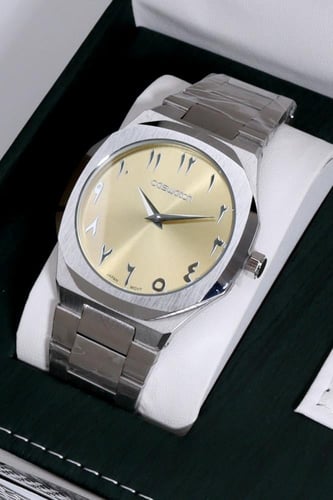 طقم ساعه رجالي فخم منسقة مع قلم وكبك