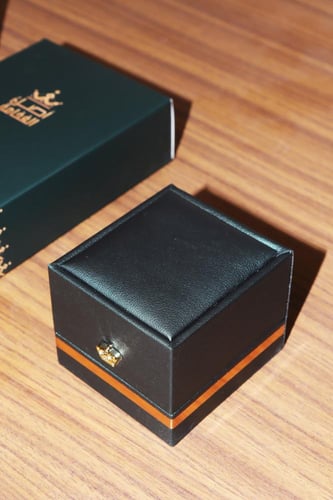 خاتم ملكي مخالب فضة عيار 925 اخضر معرق