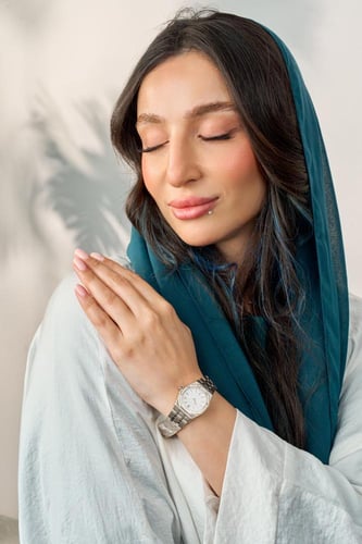 ساعة لافوس النسائية بلون فضي