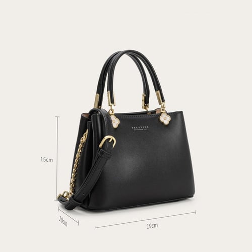 شنطة نسائية بحجم متوسط بلون اسود