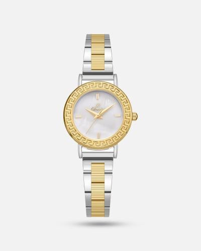 ساعة نسائية لكل الأوقات من الستيل بلونين بمناء أبي...