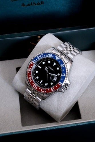 ساعة رجالية بيبسي بمكينة ياباني عالية الجودة - مين...