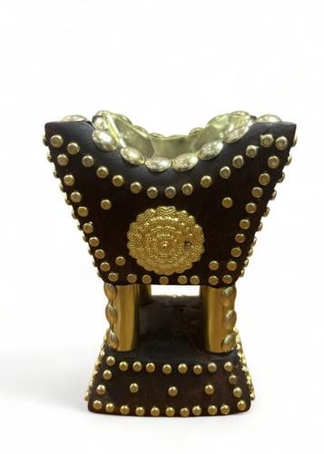 مبخرة حايلي ميني تطريز ذهبي رقم 1