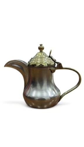 دلة سوري مبجر " العصفورة " غطاء ذهبي