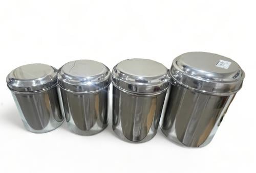 طقم علب بهارات استيل
