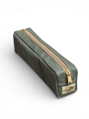 حافظة فناجيل مستطيل زيتي كبير