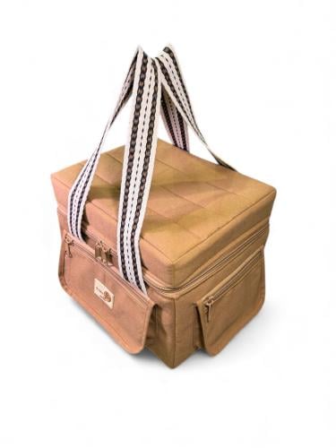 شنطة عزبة مربع بيج رقم 3