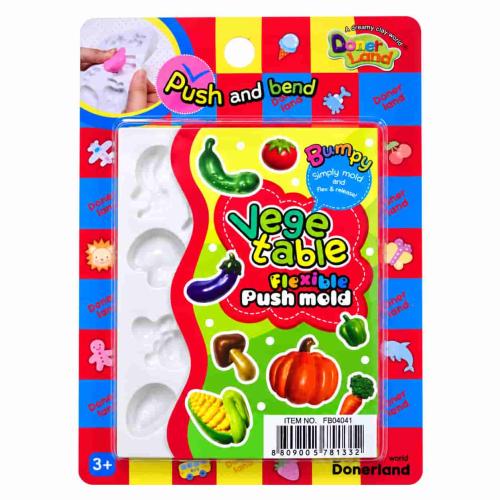 Flexible molds for modeling clay - vegetables