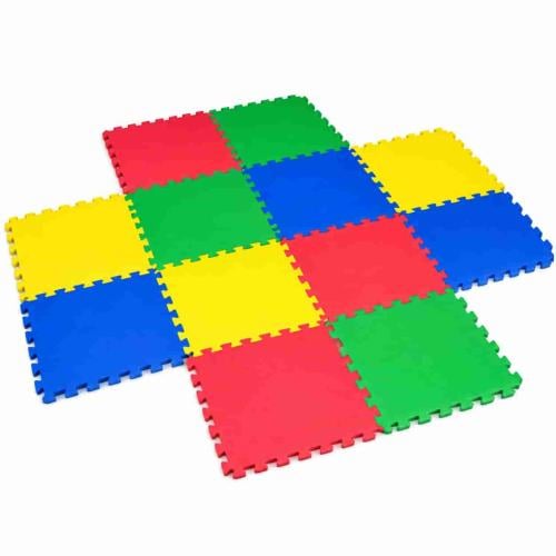 Double-colored flooring foam (blue - red) - one piece, meter by meter