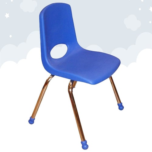 كرسي أطفال ابتدائي ستيل - أزرق