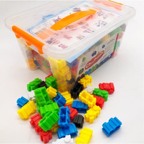 صندوق مكبعات البناء 240 قطعة +5 سنوات