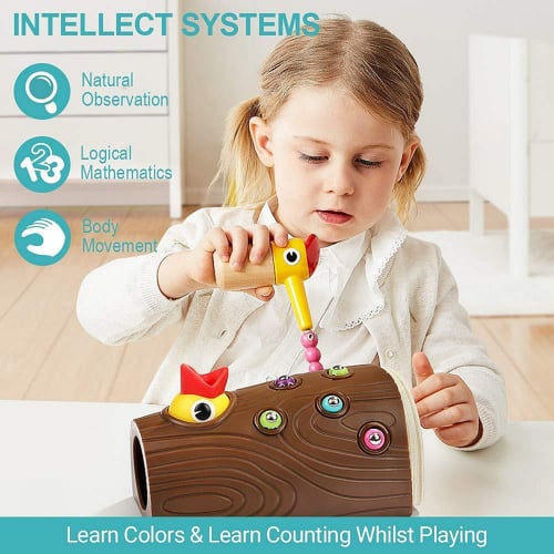 لعبة تغذية صغار نقار الخشب