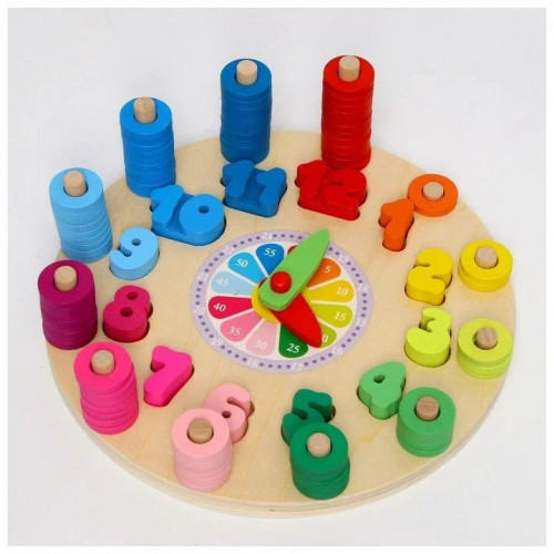 ساعة لوغاريتمية خشبية