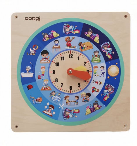 لوحة جدارية خشبية - الساعة