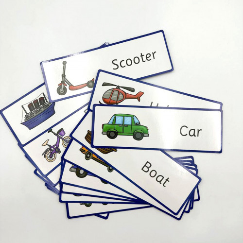 انجليزي وسائل المواصلات - بطاقة التعلم المغناطيسية...