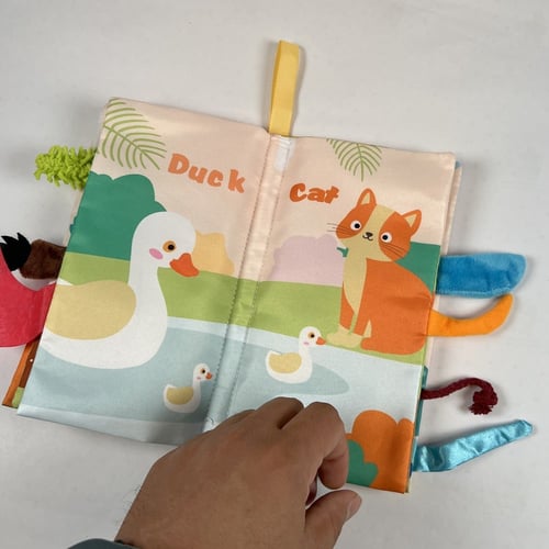 كتاب قماشي ذيول حيوانات الحديقة